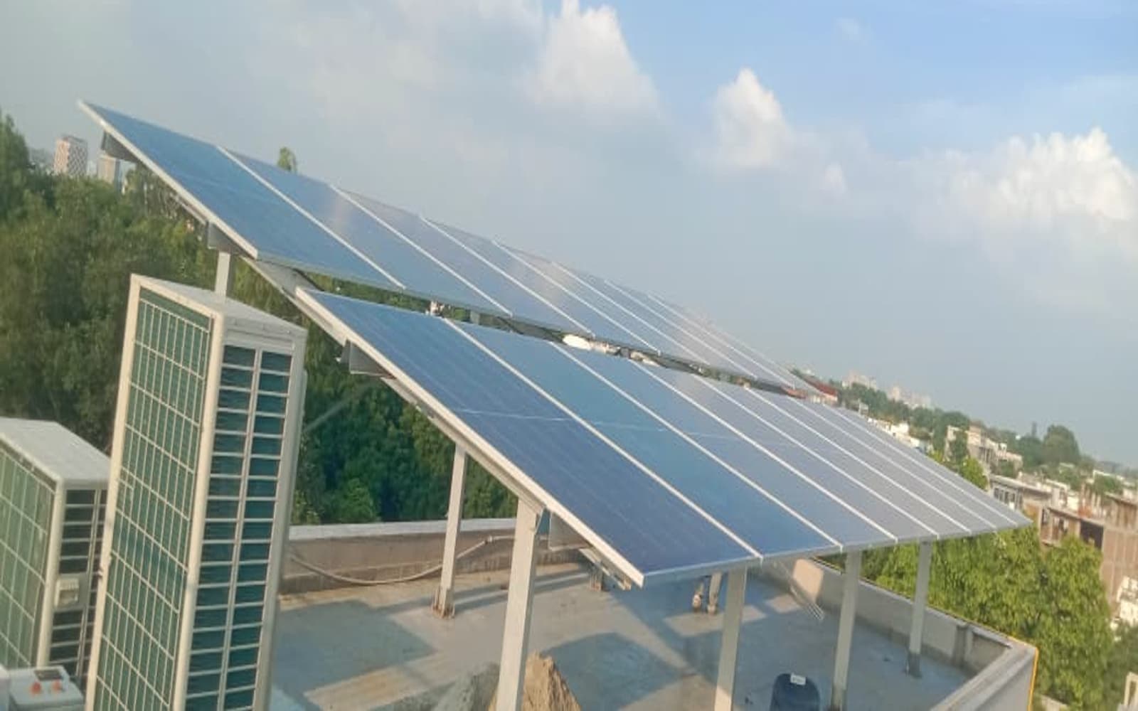 Solar that respects a designed terrace.